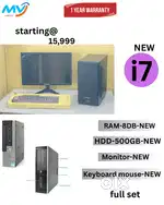 Basic Software  full set  Ram - 8GB DDR3  Hard disk - 500GB