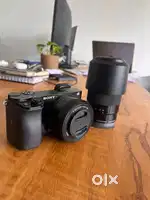 Sony Alpha 6100 Mirrorless Camera with lenses