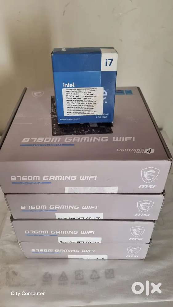 i7 13th Gen Proessor Seal Pack New MSI B760m Gaming WIFI Board DDR5