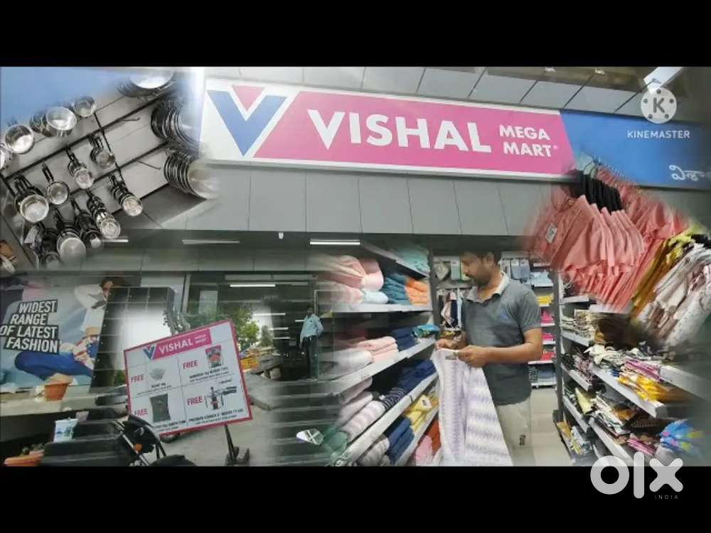 Vishal mega Mart urgent hiring jobs girls boys store keeper helper