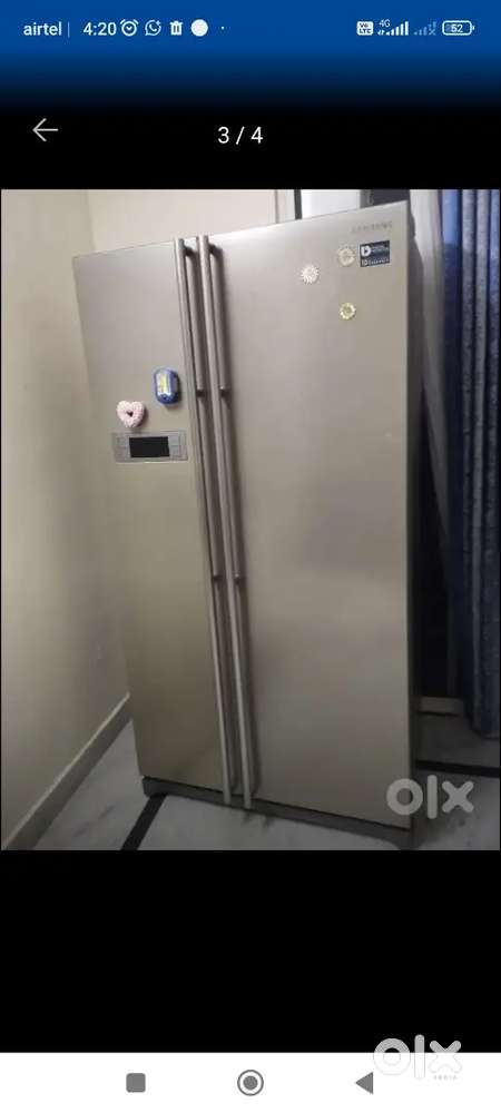 Side by side refrigerators