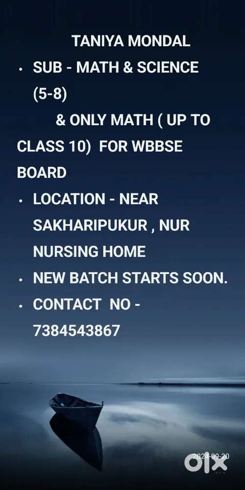 Science tuition ( matha special)