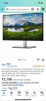Brand New Dell P2422H Monitor