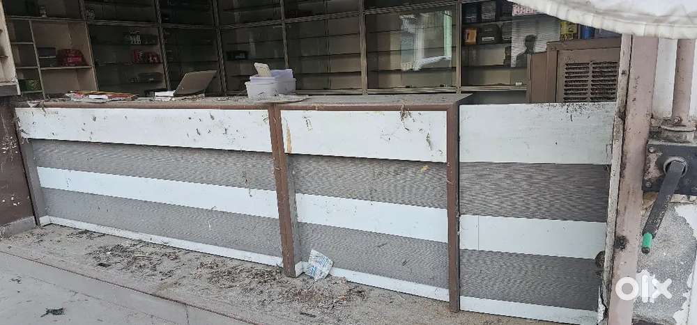 Shop Wooden Counter and Cabinets