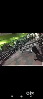 Gym equipments set up available