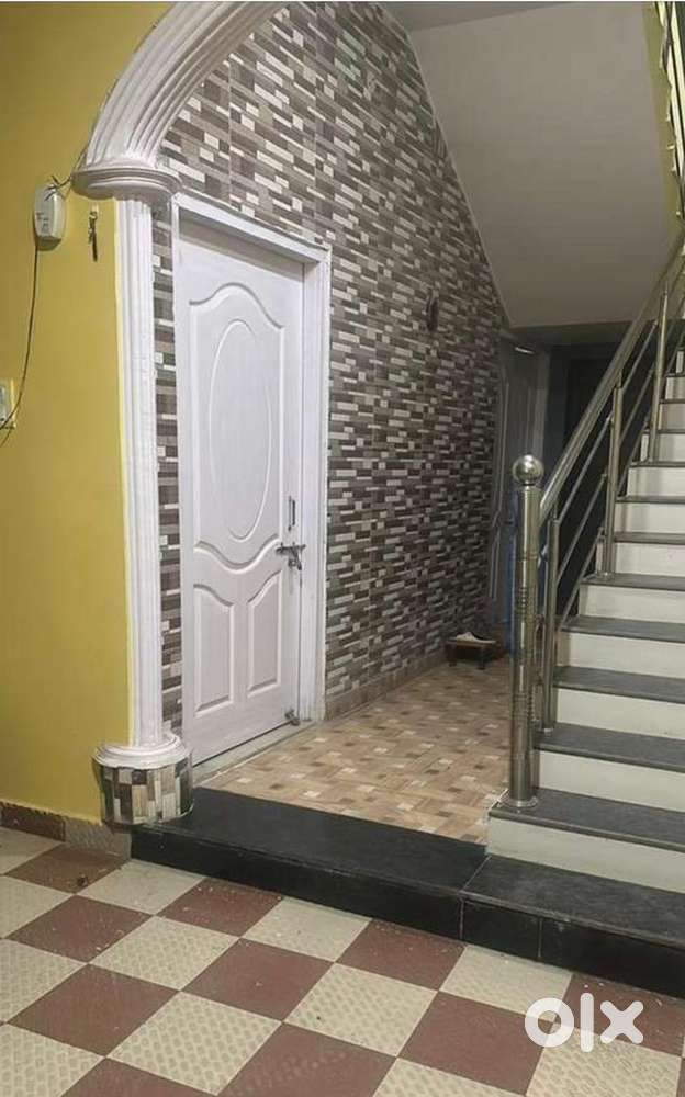 Furnished room with attached bathroom