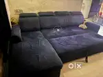 L shape sofa and sofa cum bed