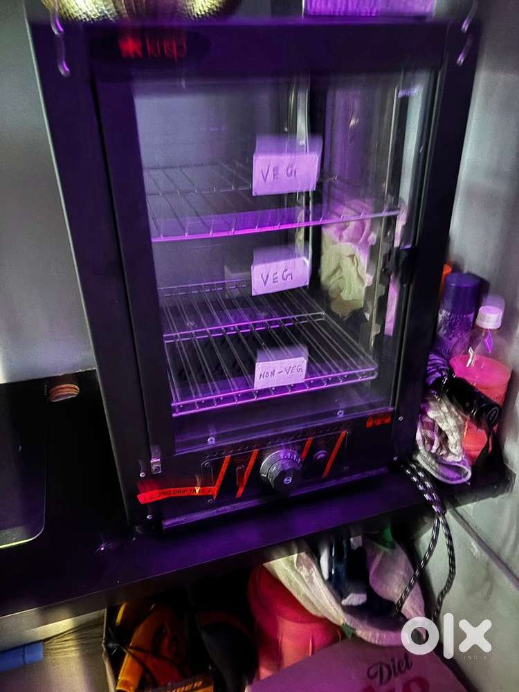 Cabinet with electric wamer