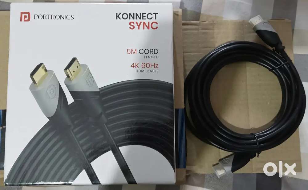 Portronics hdmi cable 5 meter (New)