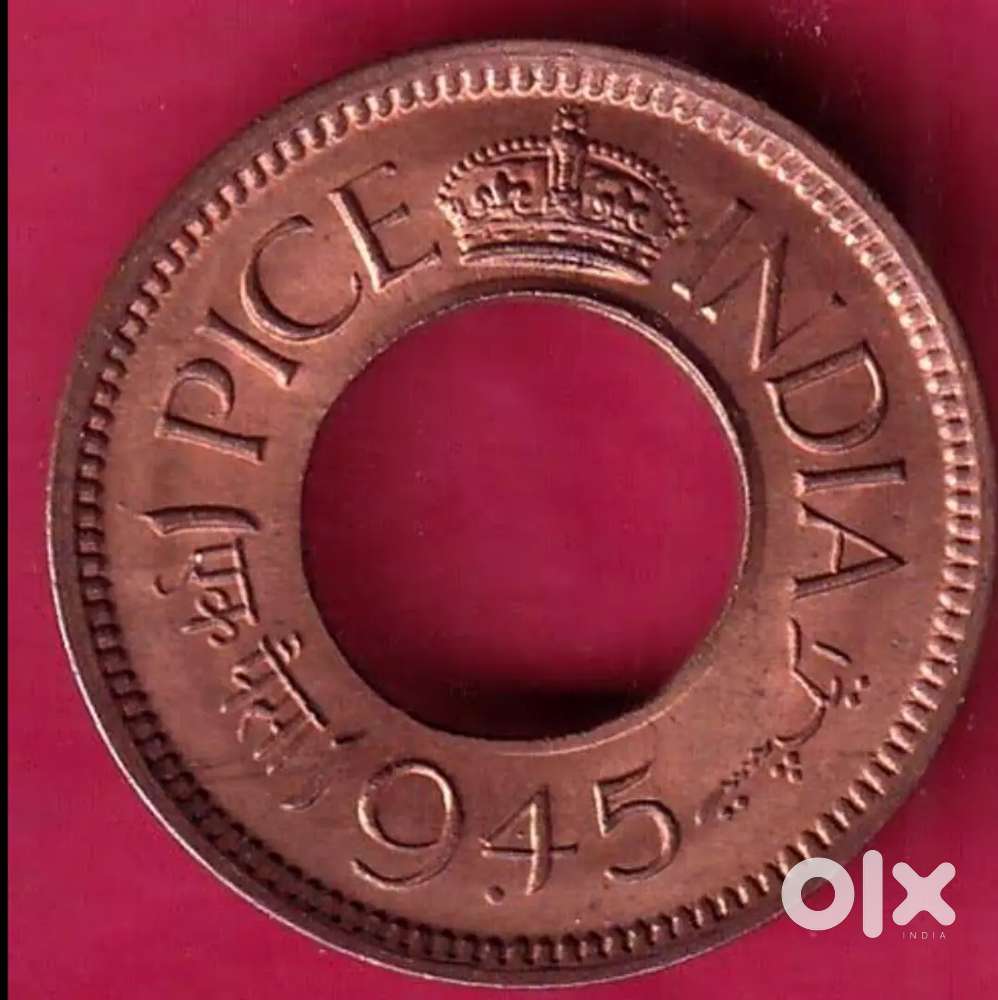 Old 1945  British rule Copper coin