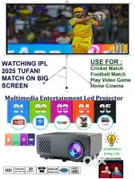 Full hd 3D Smart LED wifi smart YouTube projector Large screen 200inch