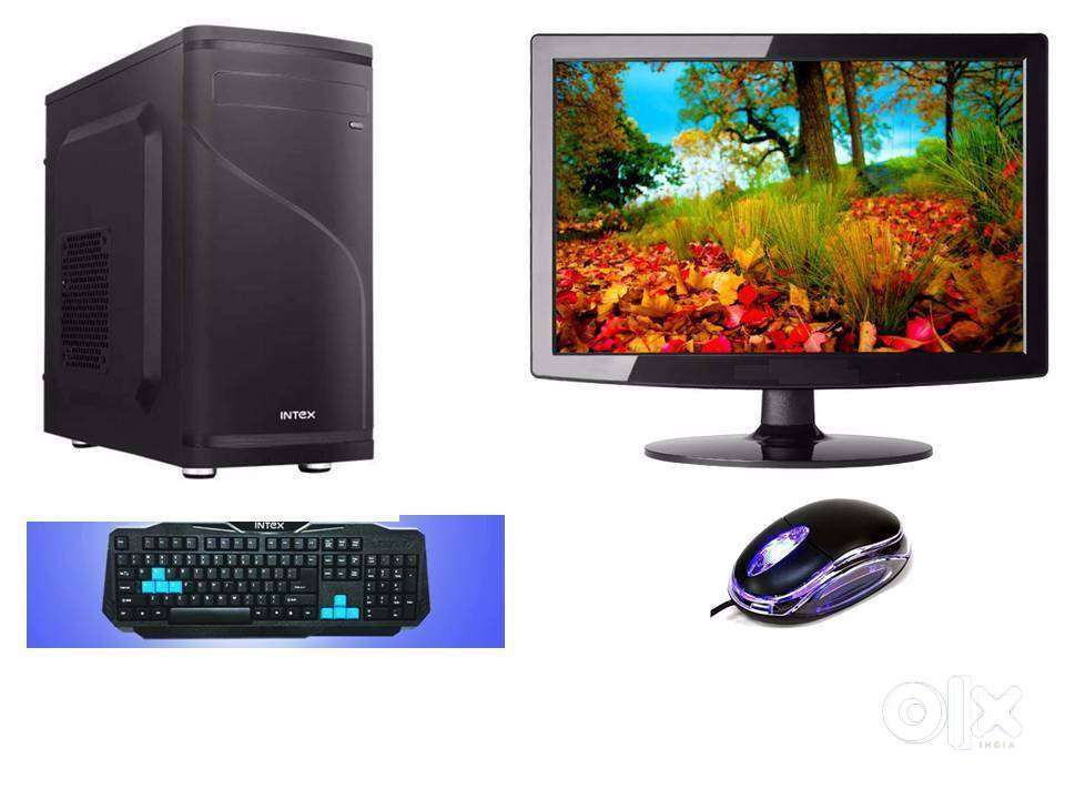 FULL COMPUTER SET NEW CORE2 DUO COMPUTER WARRANTY 1 YEAR 16INCH L.E.D.