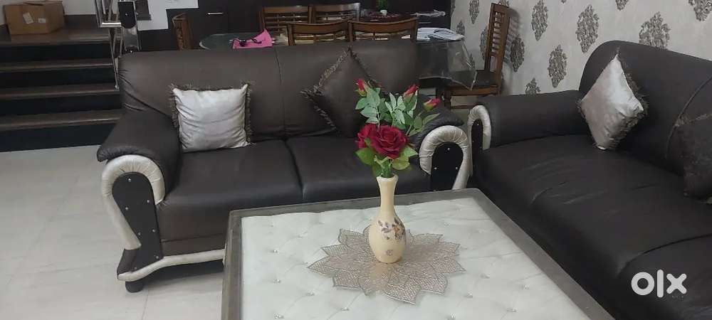 Seven seater sofa set with square 3*3 Table