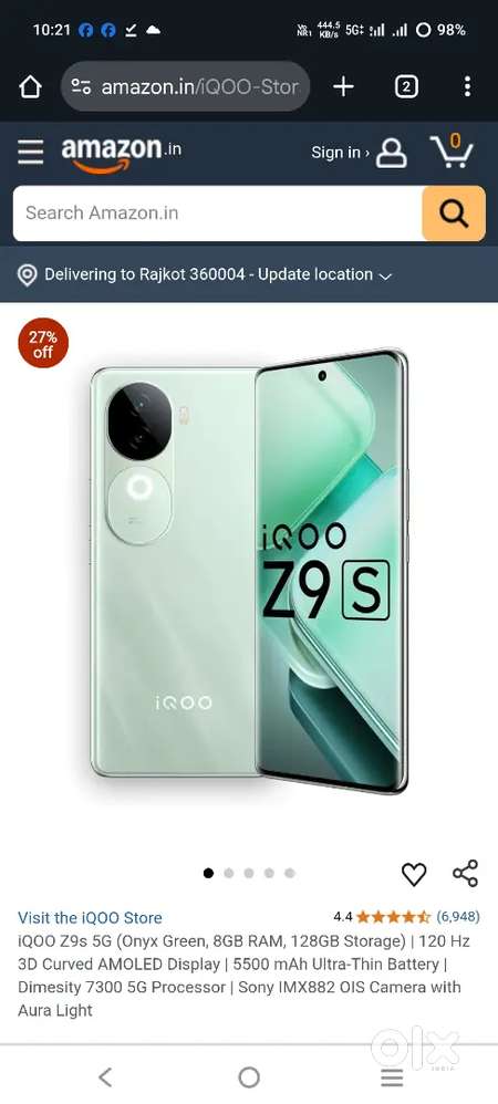 iQOO z9s  full kit.    Kota time pas karvo ny