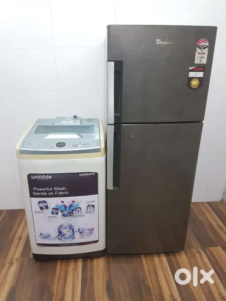 Whirlpool double refrigerator with samsung top load free delivery