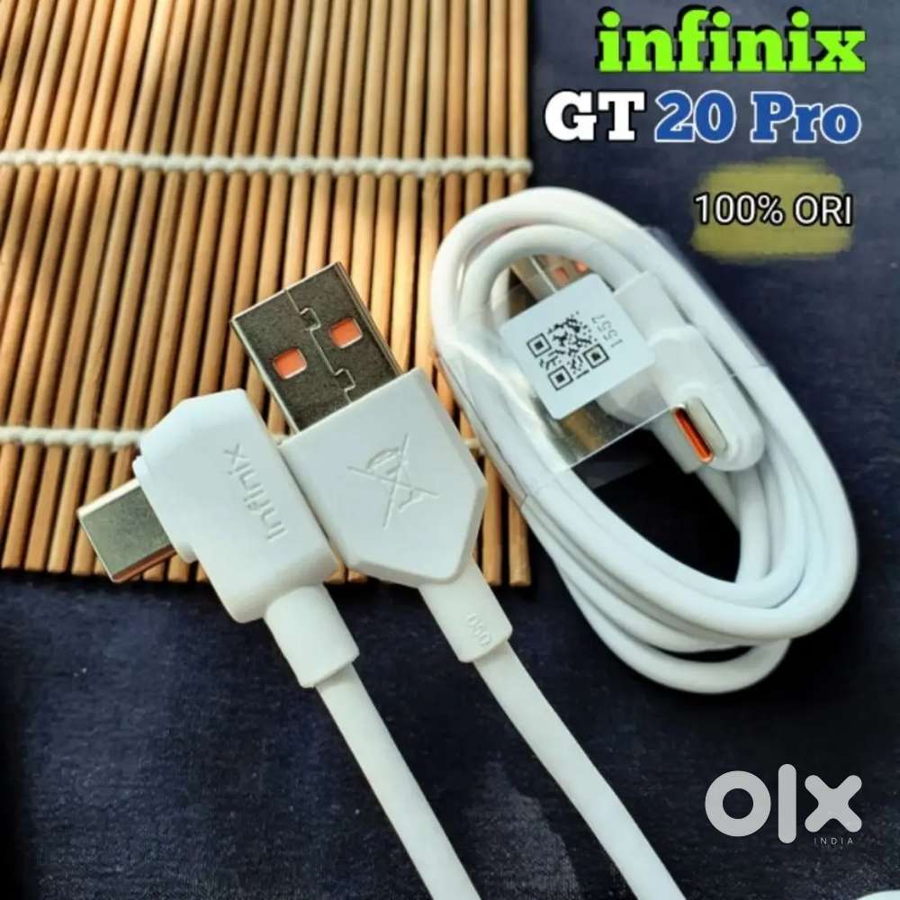 Original Infinix GT 20 Pro Charging Cable  45W Fast Charging Genuine