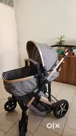 Brand new - 4-In-1 -Z Fold- Stroller Pram Travel System- Grey