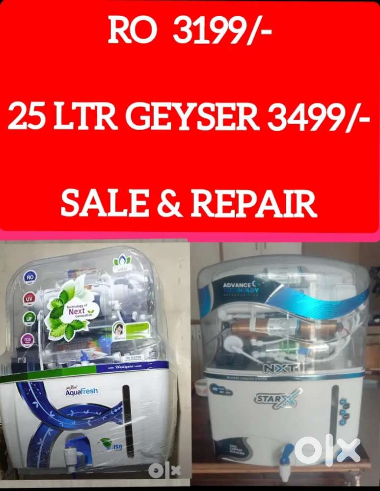 GEYSER, CHIMNEY, INVERTER, AQUA FRESH WATER PURIFIER RO FILTER REPAIR