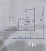 Corner plot with 20 feet road,best for air bnb