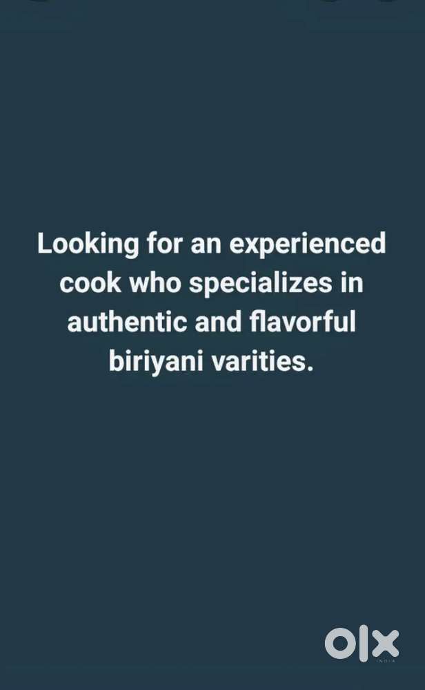 Part-Time Biryani Cook – Morning Shift (Hiring Now)
