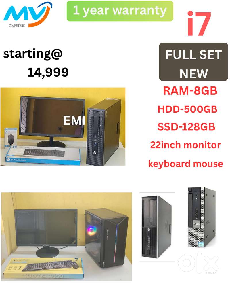All Basic Software Loaded  Windows OS  MS Office  Starting 14,999