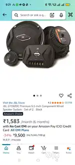 JBL car component speaker