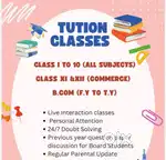 Tution classes for all subjects lkg to 12th . Cbse ,icse, Gb ,