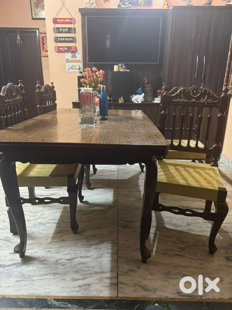 Wooden Dining Table with 4 chair set