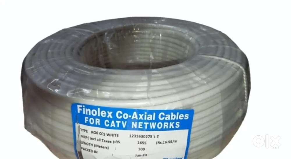 Dth cable 100 meters sealed finolex brand