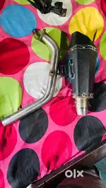 bike exhaust with bend pipe