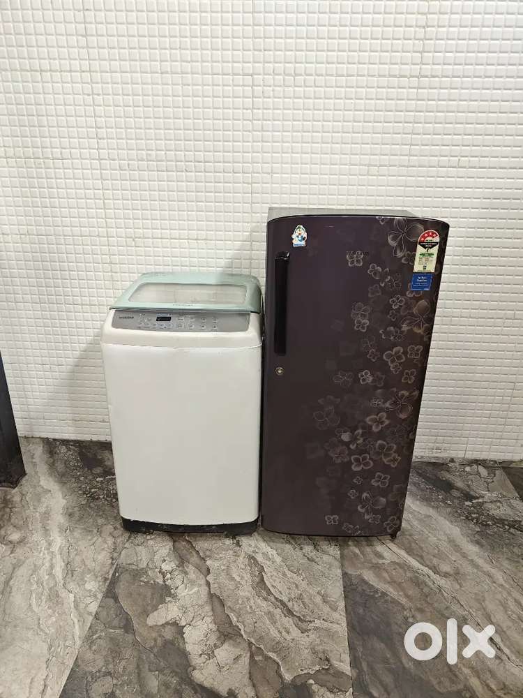 Su552 Samsung single door and samsung topload washing machine