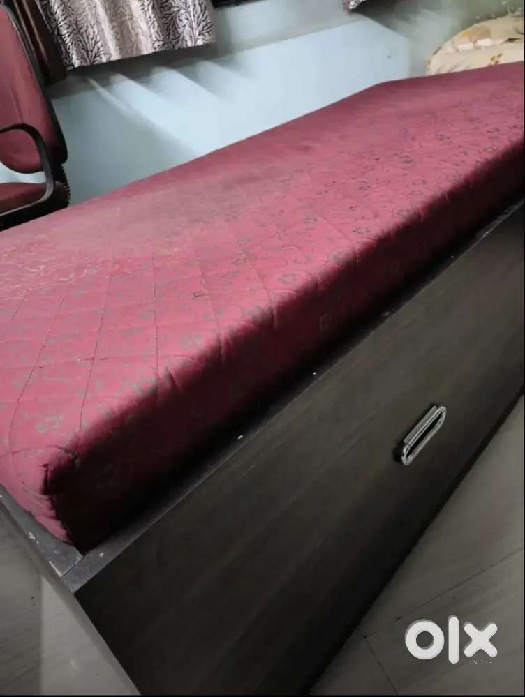 Bed (Wooden) with Mattress