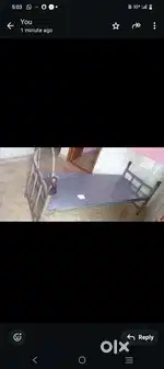 Stainless iron bed