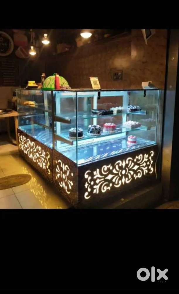 Cake display counter new for bakery, dairy,cake shop,hotel,restaurant.