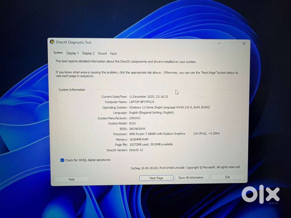 Lenovo Legion 5 white  6gb rtx 3060  16gb Ram  ryzen 7 5800h