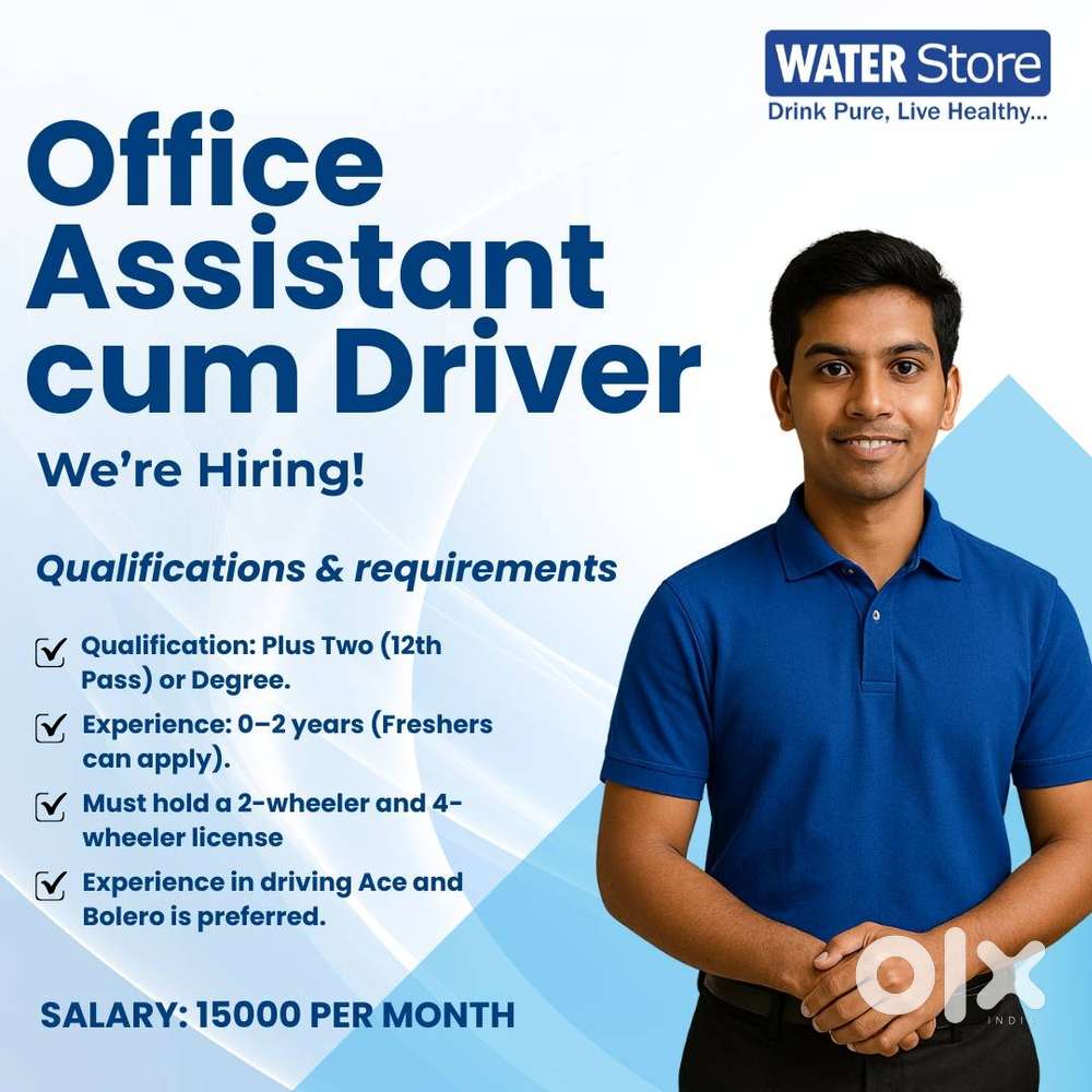Job Title: Office Assistant cum Driver