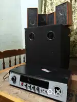 Party speaker with amplifier