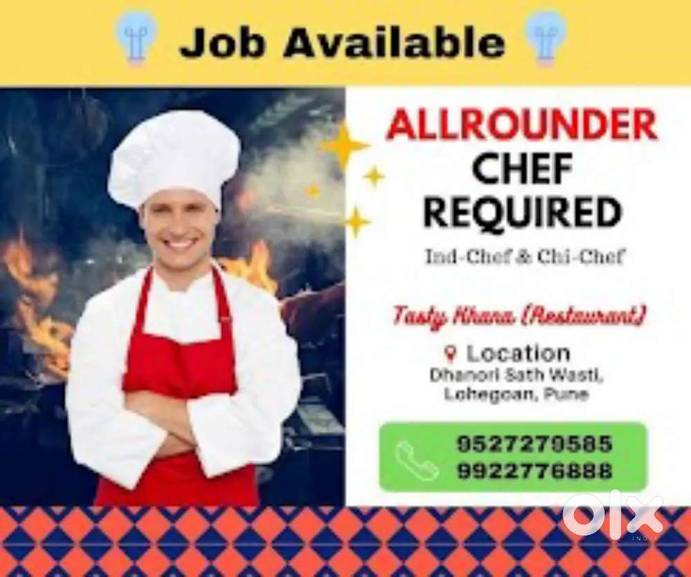 Need chinese chef cook