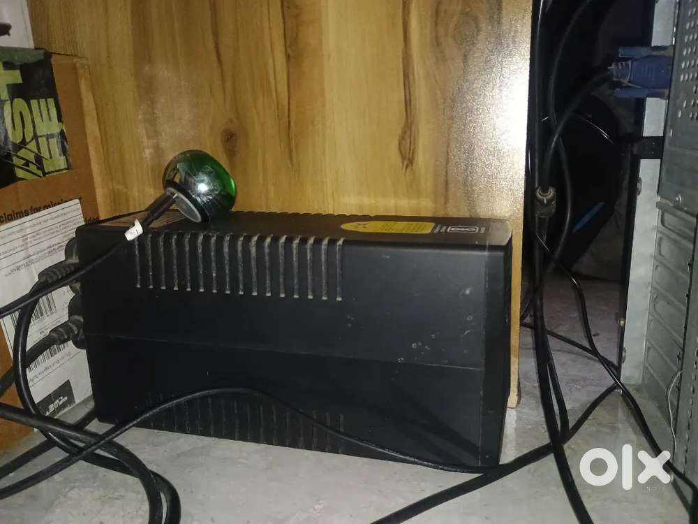 Computer monitor and ups