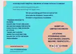 Wonderful opportunity for part time full time jobs