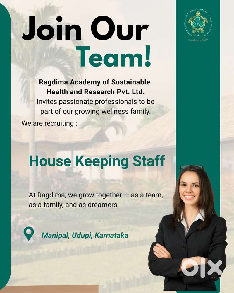 Female Housekeeping Staff – Food & Accommodation Provided