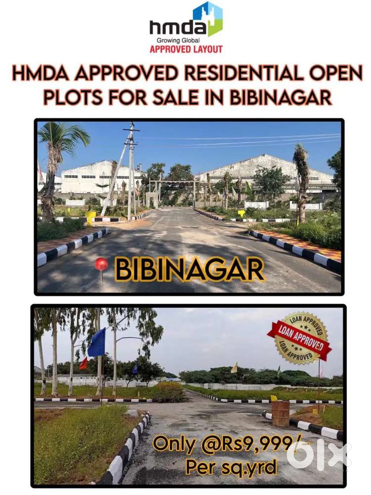 Gvt 100 feet Road facing HMDA premium Residential Open plots for sale