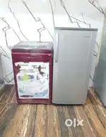 Whirlpool washing machine & Samsung single door refrigerator available