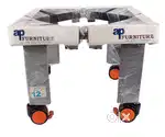 12 INCH Height Iron trolley for Top Load Washing machine, Refrigerator