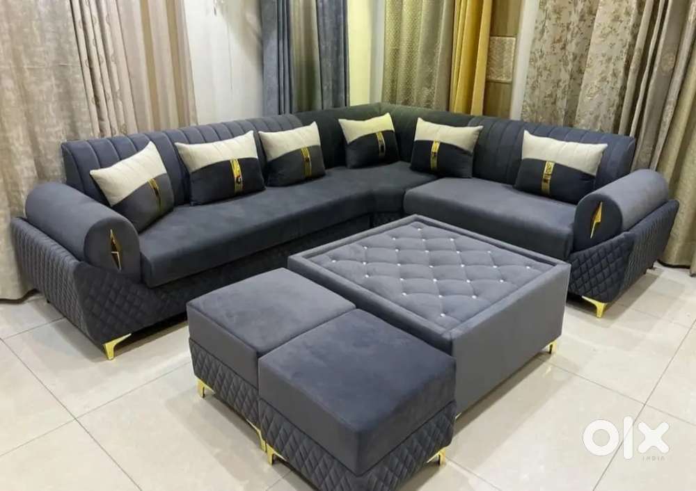 semi l shape sofa sofa, Without Lounger at ...