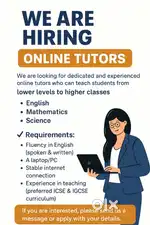 Online Experienced Tutors: Work from home