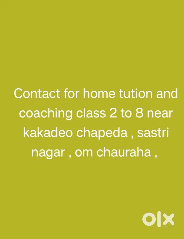 Contact for home tution and coaching class 2 to 8