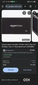 Amazon Portable SSD  1 TB Or Amazon 128 Gb pending