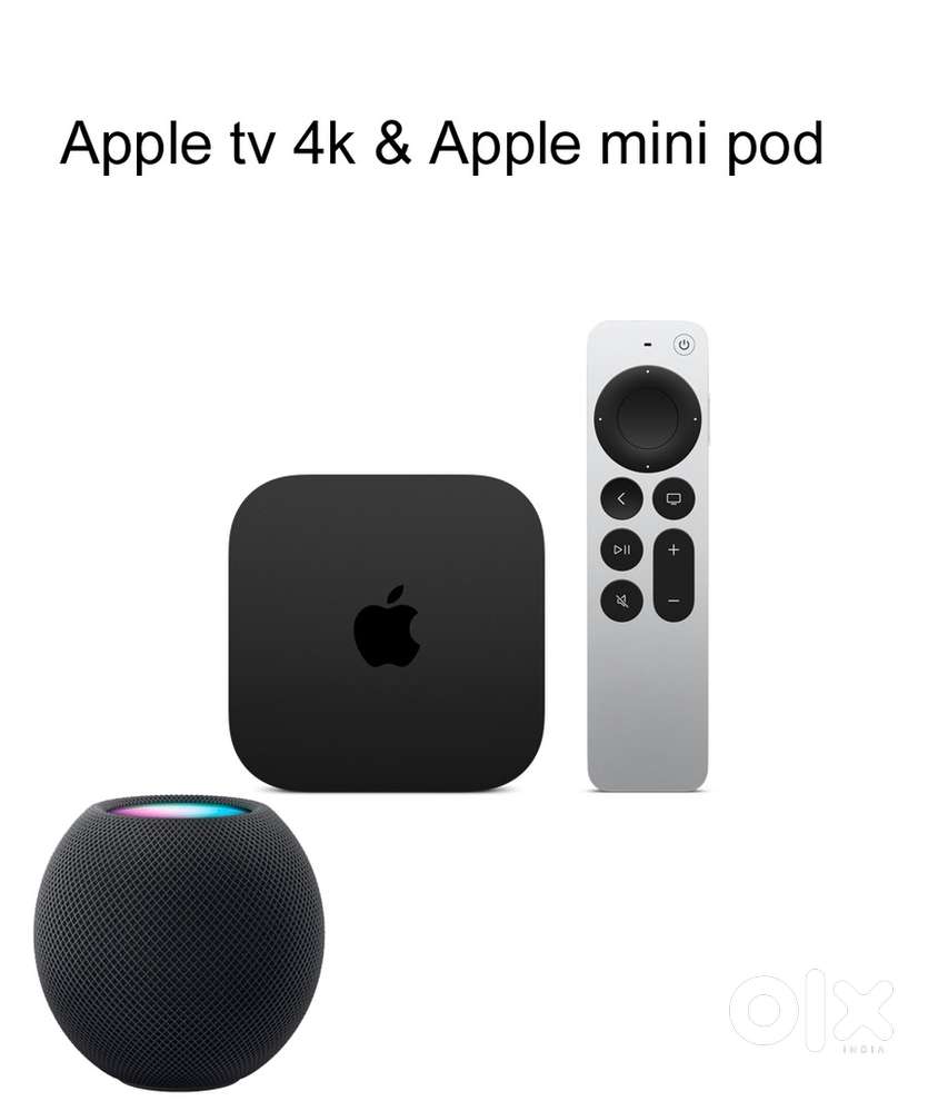 Apple tv and apple mini pod