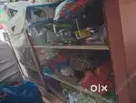 Two items Fancy showcase table and rake